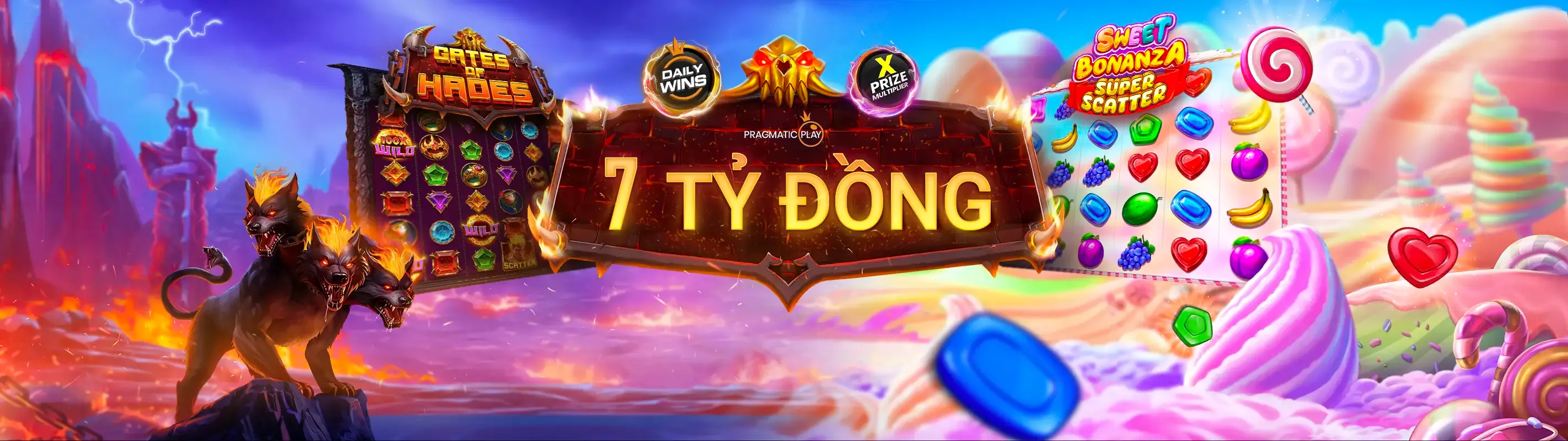 Hình ảnh Nổ Hũ POG79 với các máy đánh bạc và biểu tượng may mắn, thể hiện cơ hội trúng lớn và khuyến mãi hấp dẫn